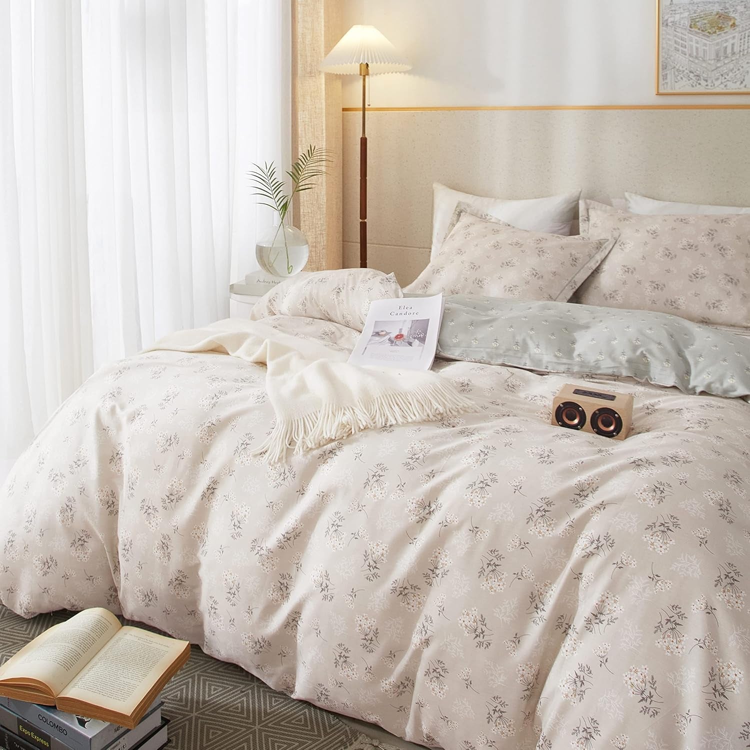 Floral Cotton Bedding Comforter Set